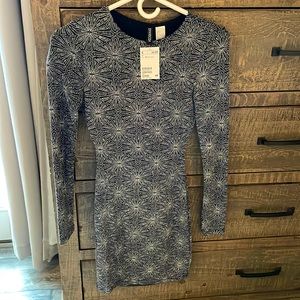 Long Sleeve, glitter, mini dress